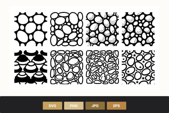 Download Organic Black and White Pebble Pattern - Organic Collection