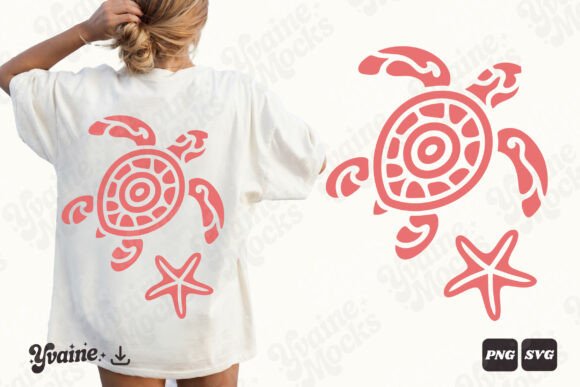 Download Boho Sea Turtle Coastal Summer PNG SVG - Boho Collection