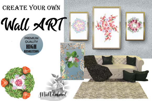 Download Watercolor Floral Elements | Background - Elements Collection