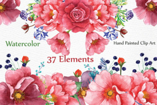 Download Watercolor Peonies Clipart, Wedding Clip Art Floral Clip Art Roses Peonies Clipart DIY Elements Wedding Invitation - Elements Collection