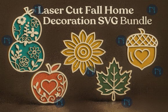 Download Laser Cut Fall Home Decoration SVG Bundl - Decoration Collection