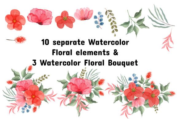 Download Watercolor Floral Elements - Elements Collection
