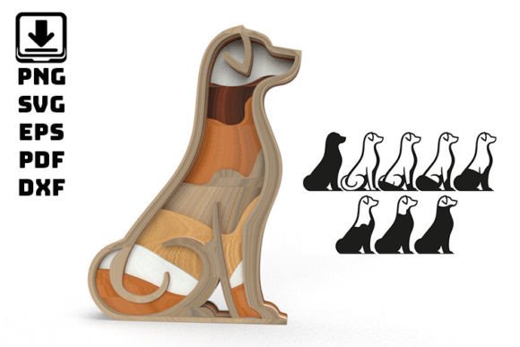 Download 3D DOG SVG - Layered Decoration - Decoration Collection