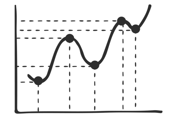 Download Smooth Point Chart. Line Diagram Black I - Smooth Collection