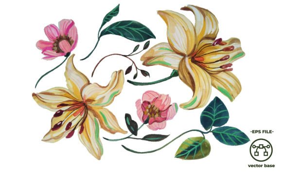 Download Watercolor Flower Elements Orchid - Elements Collection