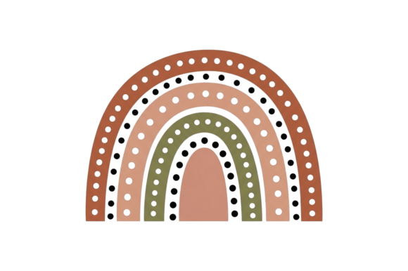 Download Boho Style Arch Dotted Earthy Colors - Boho Collection