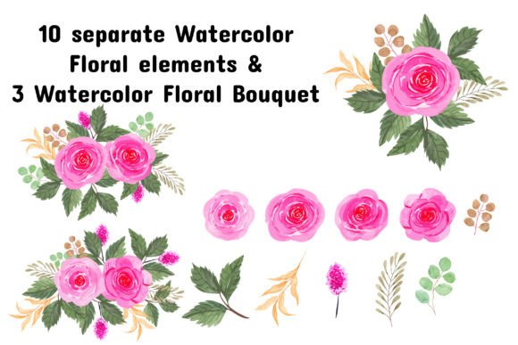Download Watercolor Floral Elements - Elements Collection
