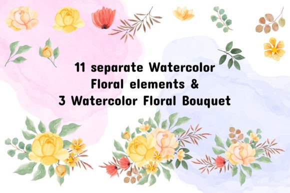 Download Watercolor Floral Elements - Elements Collection