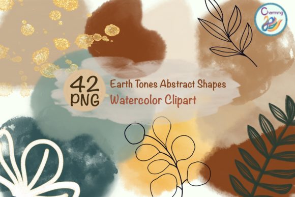 Download Watercolor Elements|Earth Tones Abstract - Elements Collection
