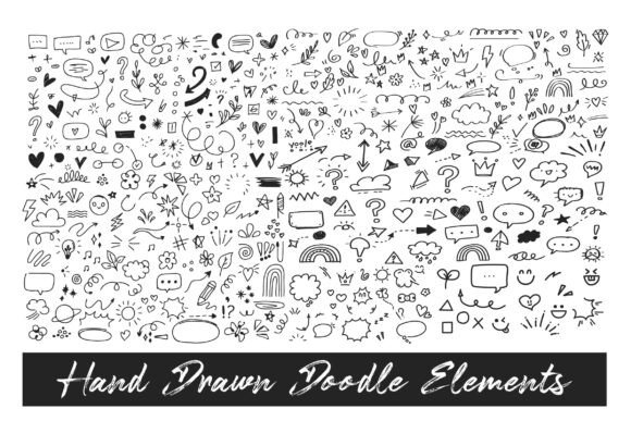 Download Hand Drawn Doodle Elements Mega Set Pro! - Elements Collection